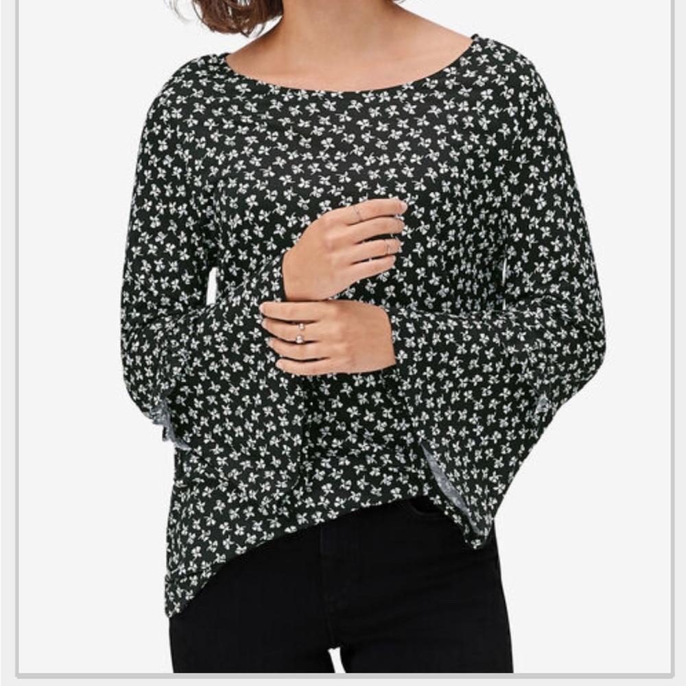 Ruffle Sleeve Top by ellos - Size 1X